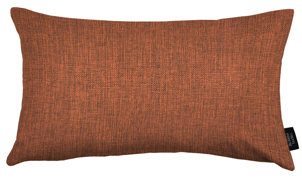 McAlister Textiles Capri Terracotta Plain Cushion Cushions and Covers 