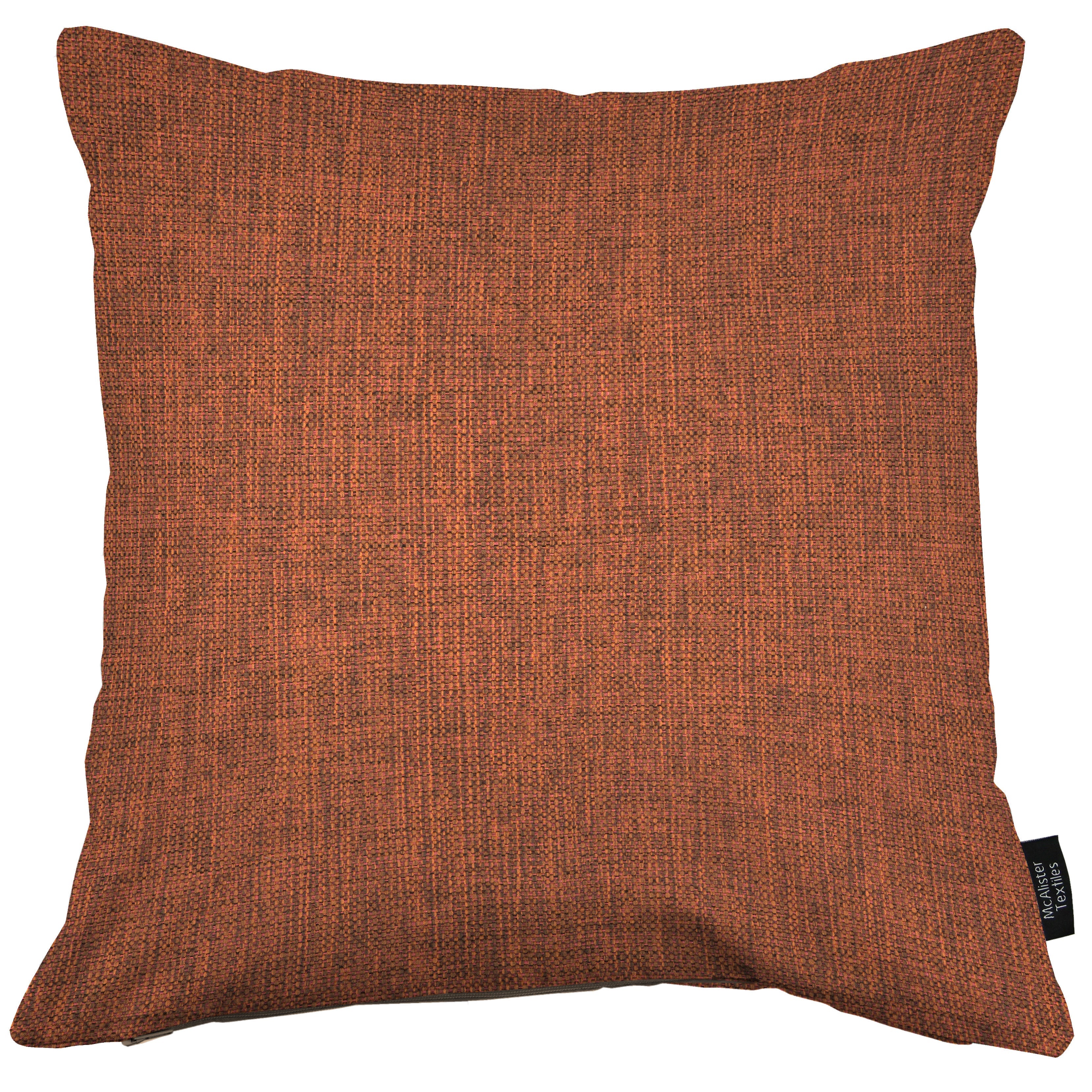 McAlister Textiles Capri Terracotta Plain Cushion Cushions and Covers 