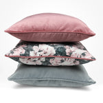 Charger l&#39;image dans la galerie, McAlister Textiles Matt Blush Pink Piped Velvet Cushion Cushions and Covers 
