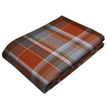 Charger l&#39;image dans la galerie, McAlister Textiles Heritage Burnt Orange + Grey Tartan Throws &amp; Runners Throws and Runners 
