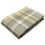 Charger l&#39;image dans la galerie, McAlister Textiles Heritage Yellow + Grey Tartan Throws &amp; Runners Throws and Runners 
