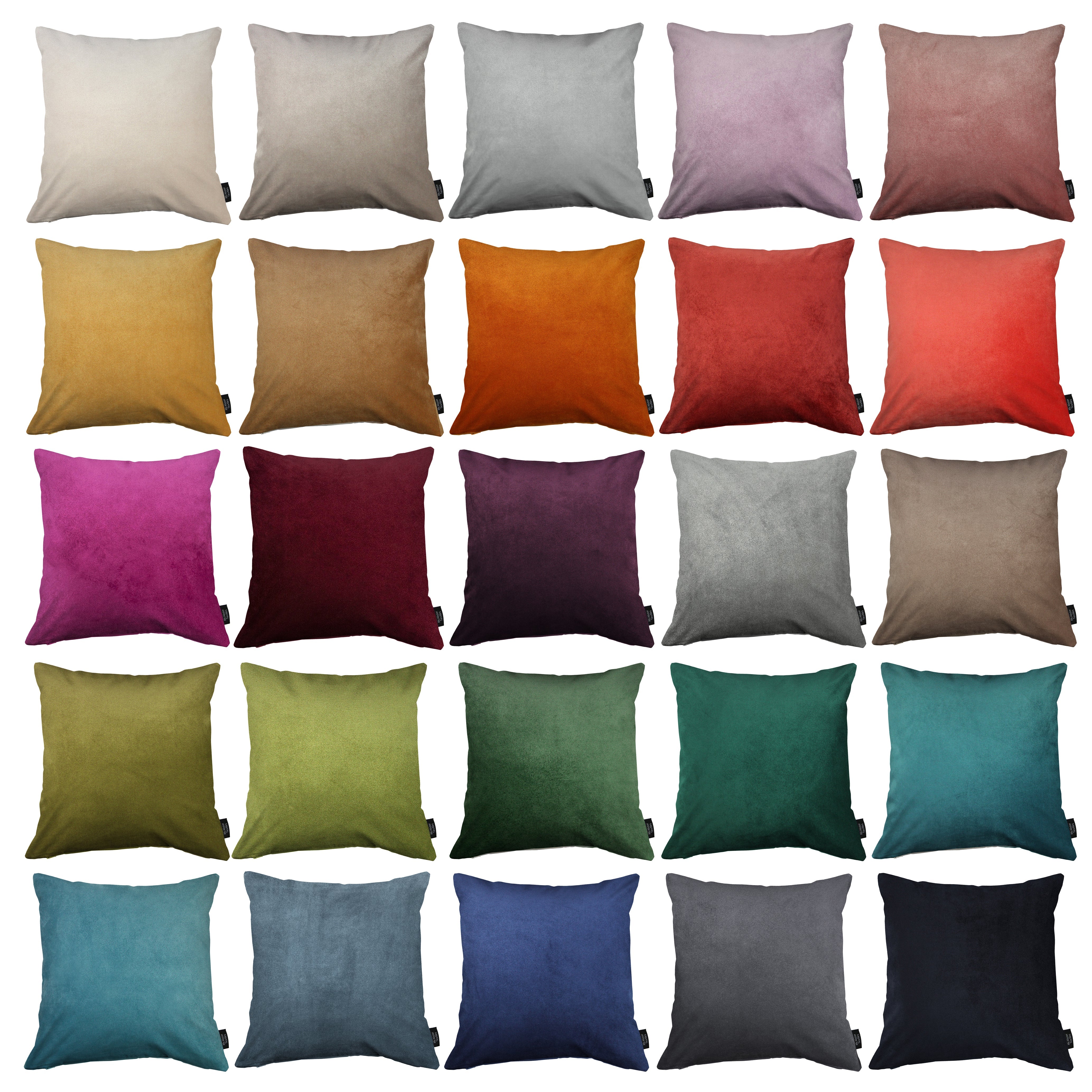 McAlister Textiles Matt Teal Velvet Modern Look Plain Cushion Cushions and Covers 