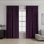 Charger l'image dans la galerie, McAlister Textiles Matt Aubergine Purple Velvet Curtains mws_apo_generated 
