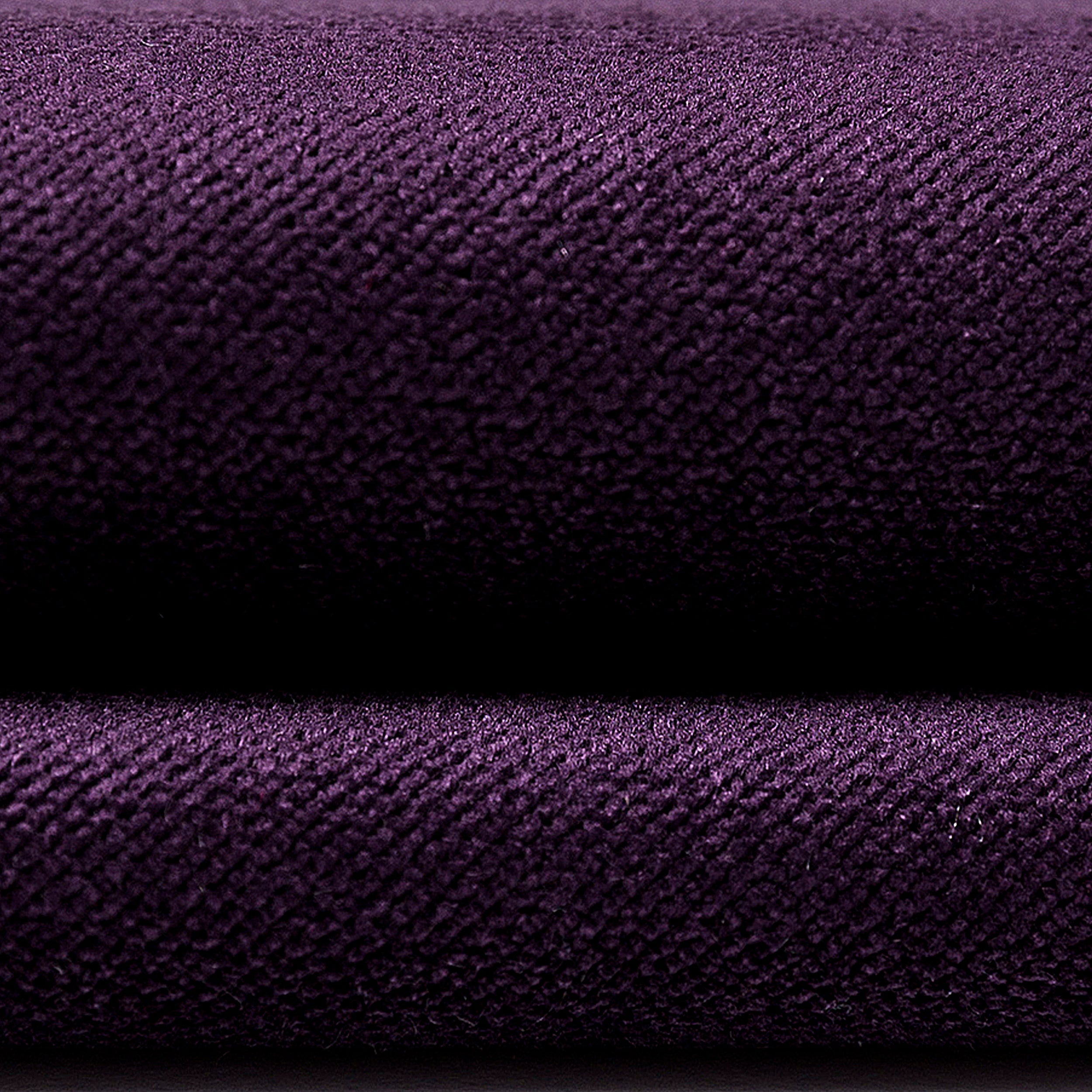 McAlister Textiles Matt Aubergine Purple Velvet Modern Look Plain Cushion Cushions and Covers 