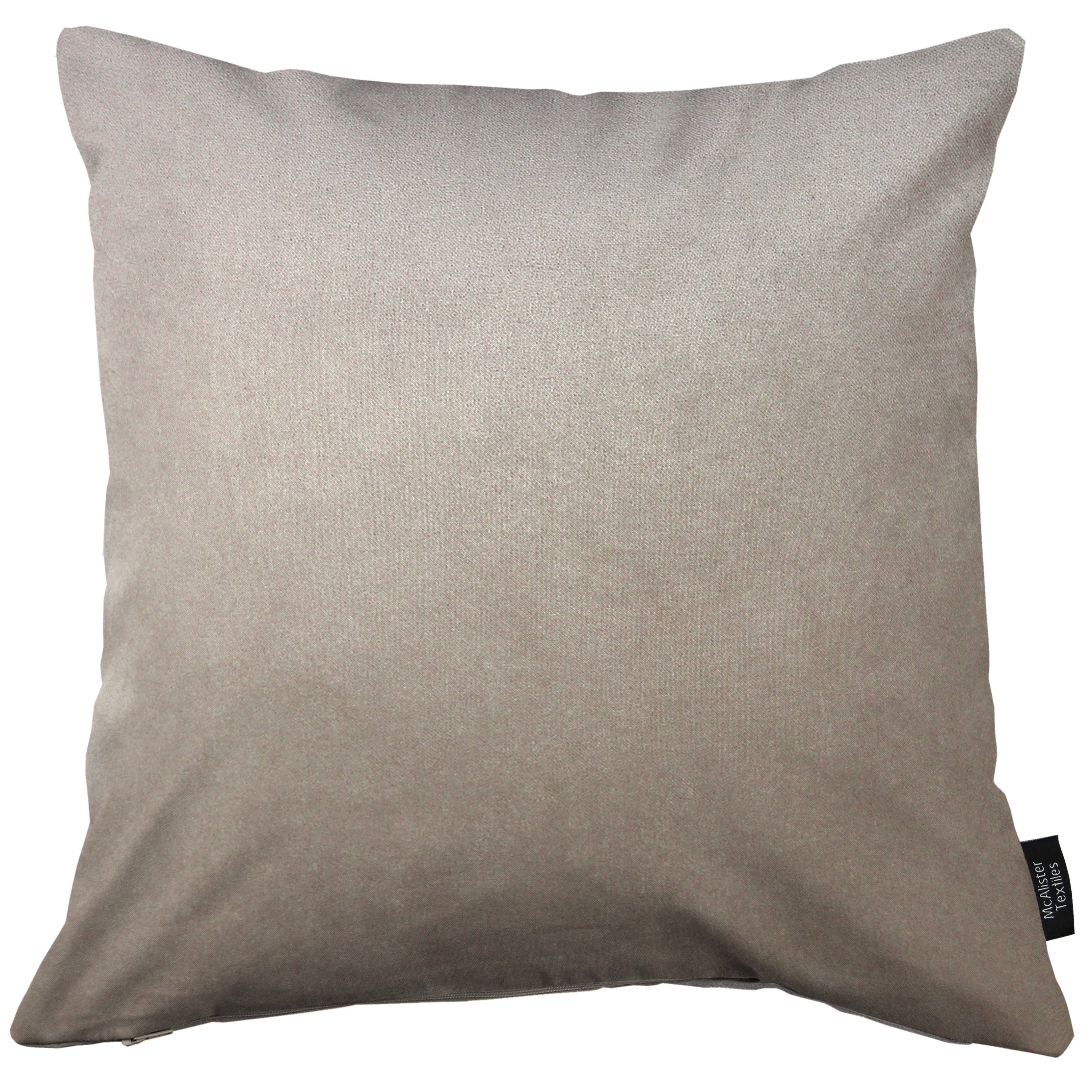 McAlister Textiles Matt Beige Velvet Modern Look Plain Cushion Cushions and Covers 