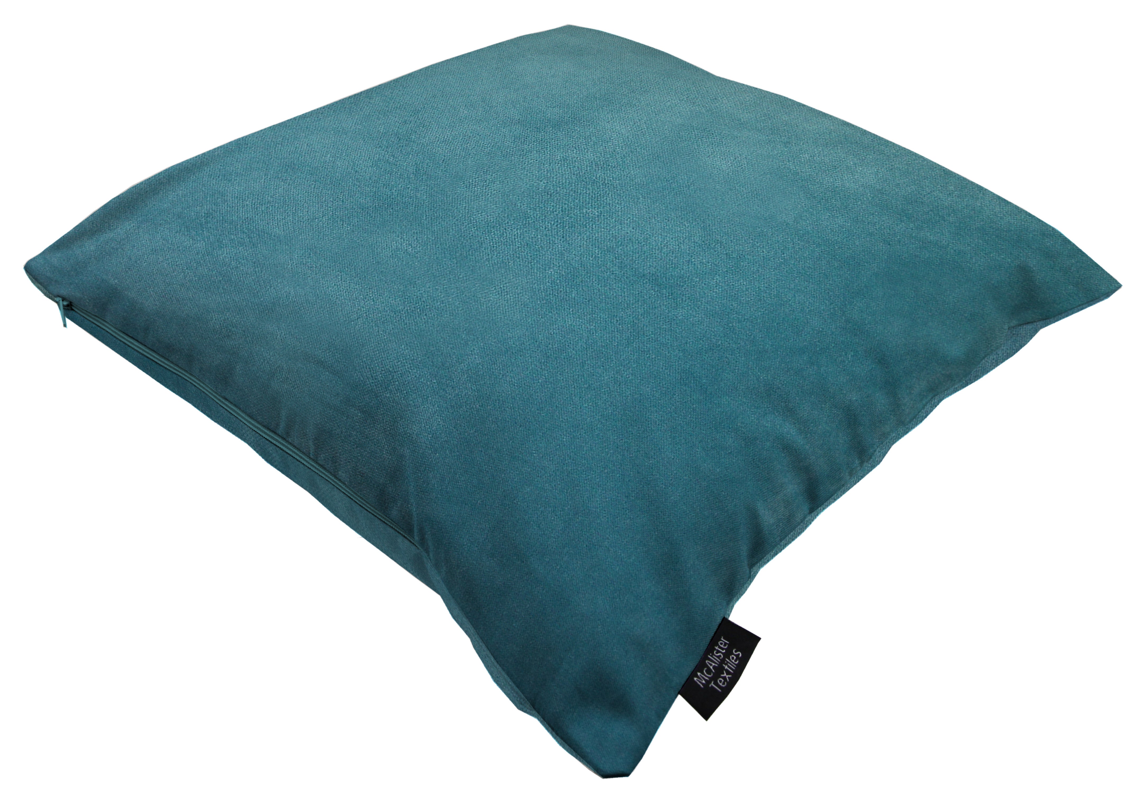 McAlister Textiles Matt Duck Egg Blue Velvet Modern Look Plain Cushion Cushions and Covers 