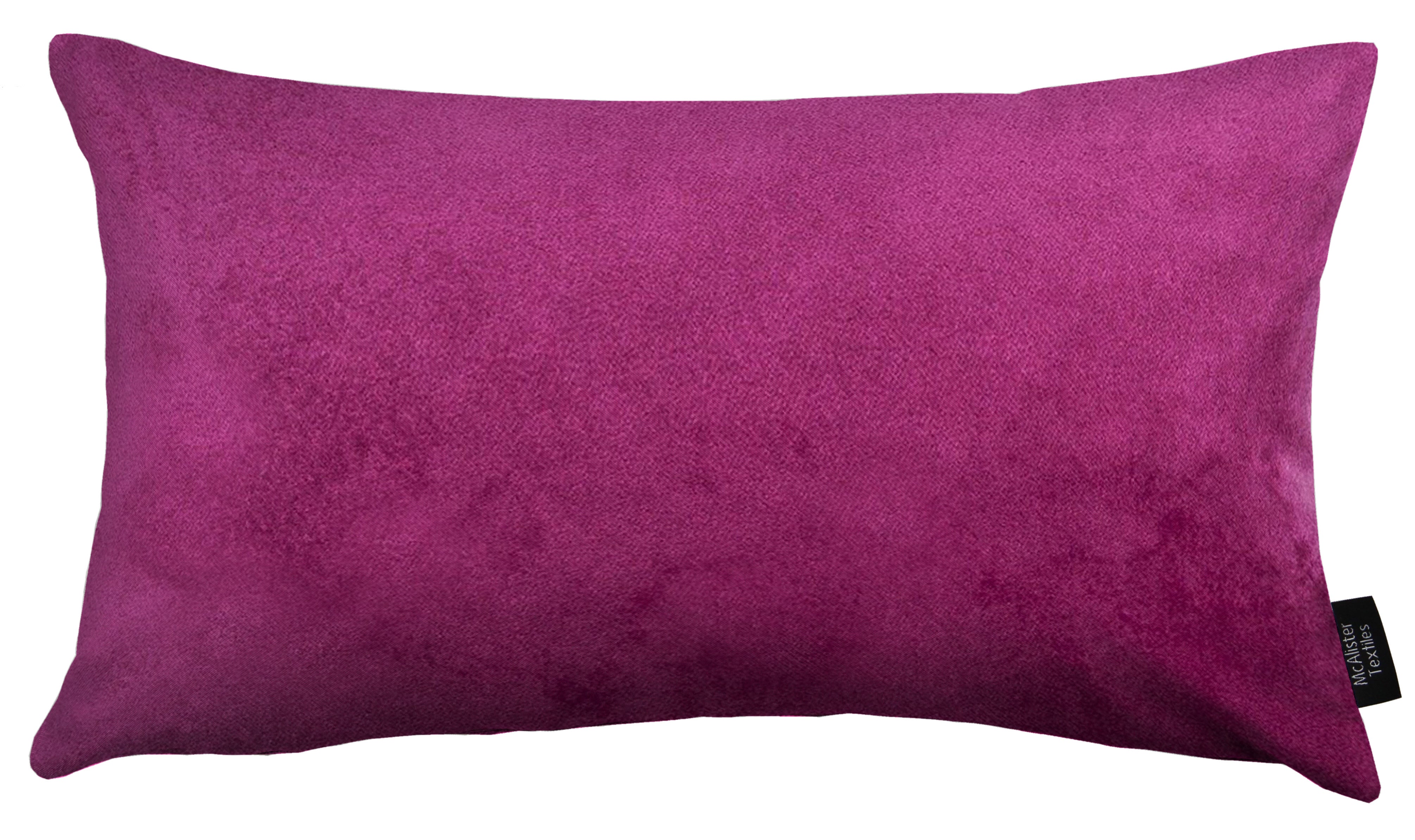 McAlister Textiles Matt Fuchsia Velvet Modern Look Plain Cushion Cushions and Covers 