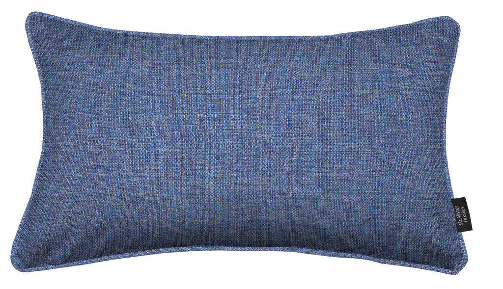 McAlister Textiles Roma Blue Piped Cushion Cushions and Covers 