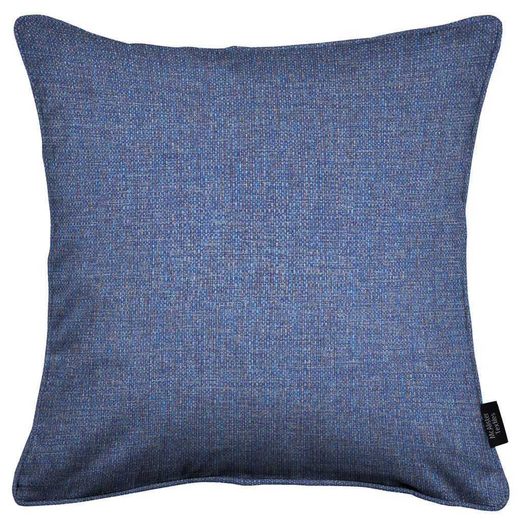 McAlister Textiles Roma Blue Piped Cushion Cushions and Covers 