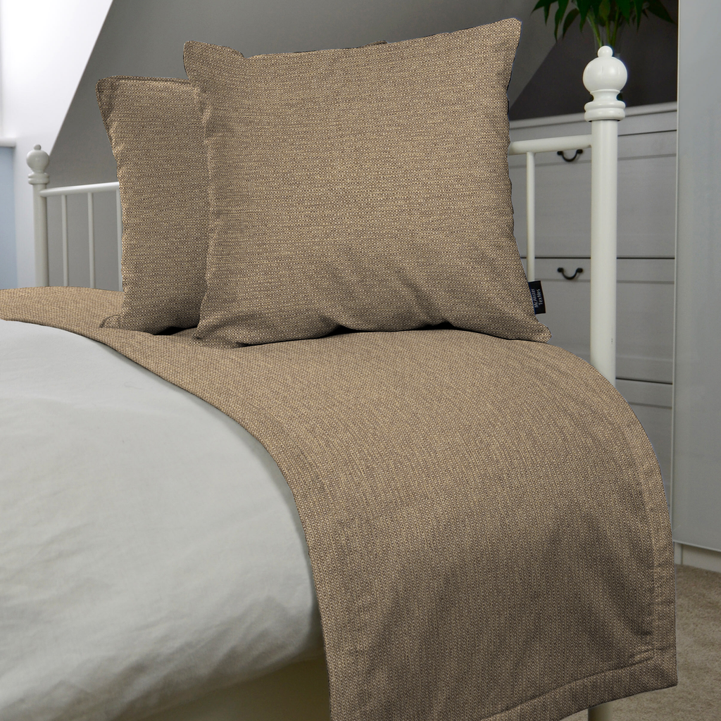 McAlister Textiles Roma Mocha Bed Runners Throws and Runners 