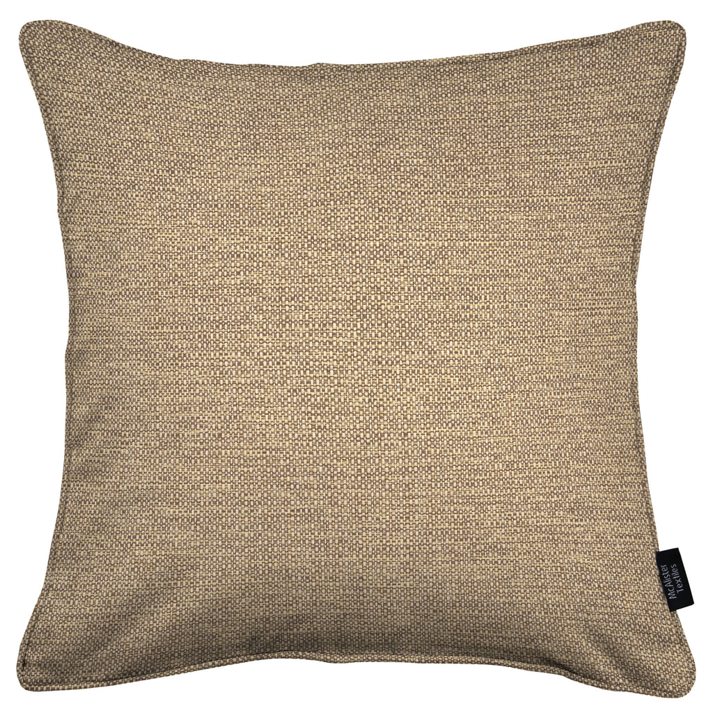 McAlister Textiles Roma Mocha Piped Cushion Cushions and Covers 