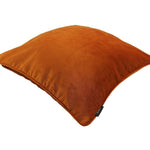 Charger l&#39;image dans la galerie, McAlister Textiles Matt Burnt Orange Piped Velvet Cushion Cushions and Covers 
