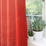 Charger l&#39;image dans la galerie, McAlister Textiles Matt Coral Pink Velvet Curtains Tailored Curtains 
