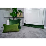 Charger l&#39;image dans la galerie, McAlister Textiles Matt Fern Green Piped Velvet Cushion Cushions and Covers 
