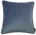 Charger l&#39;image dans la galerie, McAlister Textiles Matt Petrol Blue Velvet 43cm x 43cm Piped Cushion Sets Cushions and Covers 
