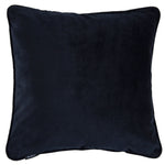 Charger l&#39;image dans la galerie, McAlister Textiles Matt Black Velvet 43cm x 43cm Piped Cushion Sets Cushions and Covers 
