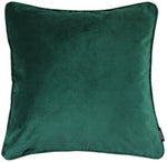 Charger l&#39;image dans la galerie, McAlister Textiles Matt Emerald Green Velvet 43cm x 43cm Piped Cushion Sets Cushions and Covers 
