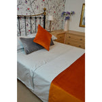 Charger l&#39;image dans la galerie, McAlister Textiles Matt Burnt Orange Piped Velvet Cushion Cushions and Covers 
