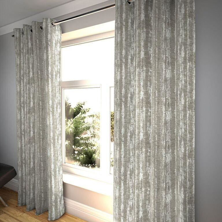 McAlister Textiles Textured Chenille Silver Grey Curtains mw_product_option_cloned 