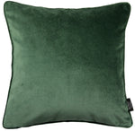 Charger l&#39;image dans la galerie, McAlister Textiles Matt Moss Green Velvet 43cm x 43cm Piped Cushion Sets Cushions and Covers 
