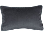 Charger l&#39;image dans la galerie, McAlister Textiles Matt Charcoal Grey Contrast Piped Velvet Cushion Cushions and Covers 
