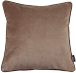 Charger l&#39;image dans la galerie, McAlister Textiles Matt Mocha Brown Velvet 43cm x 43cm Piped Cushion Sets Cushions and Covers 
