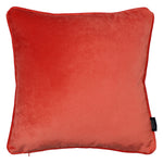 Charger l&#39;image dans la galerie, McAlister Textiles Matt Coral Pink Velvet 43cm x 43cm Piped Cushion Sets Cushions and Covers 
