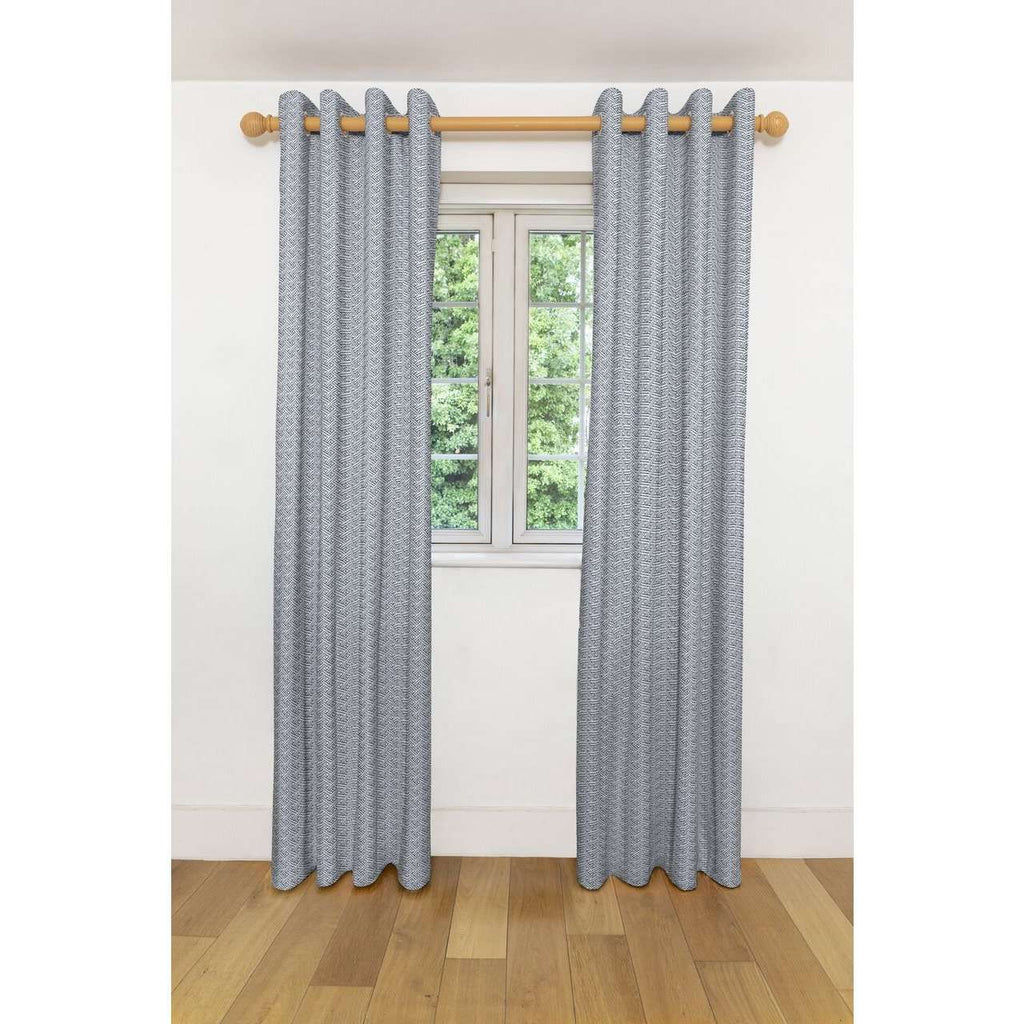 McAlister Textiles Monterrey Black + White Curtains Tailored Curtains 