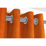 Charger l&#39;image dans la galerie, McAlister Textiles Matt Burnt Orange Velvet Curtains Tailored Curtains 

