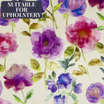 Charger l&#39;image dans la galerie, McAlister Textiles Renoir Floral Violet Purple Velvet Fabric Fabrics 
