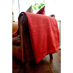 Charger l&#39;image dans la galerie, McAlister Textiles Matt Rust Red Orange Velvet Fabric Fabrics 
