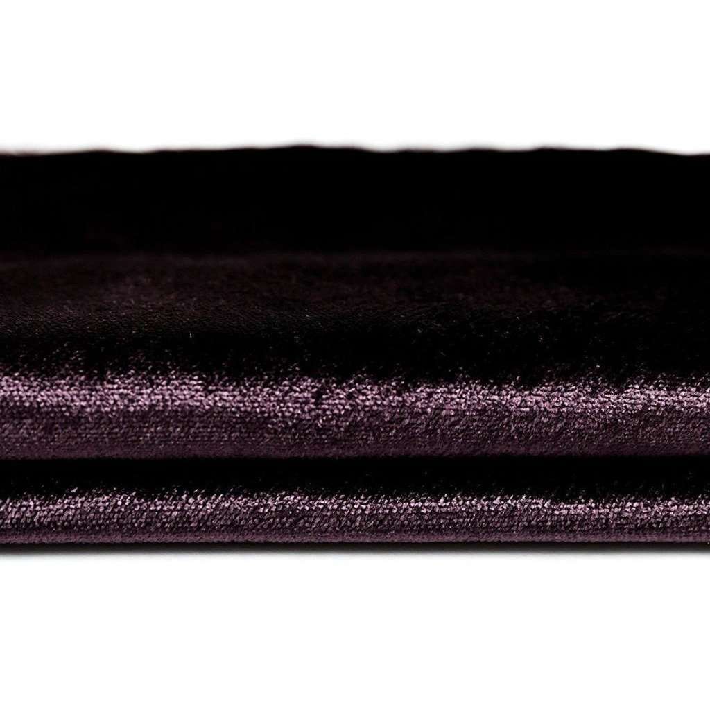 McAlister Textiles Crushed Velvet Aubergine Purple Fabric Fabrics 