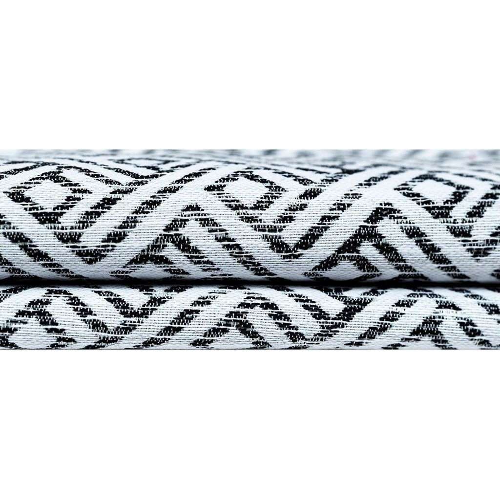 McAlister Textiles Monterrey Black + White Fabric Fabrics 