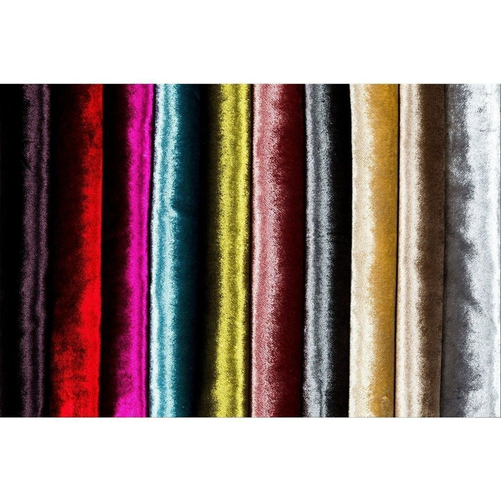 McAlister Textiles Crushed Velvet Beige Mink Fabric Fabrics 
