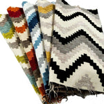 Charger l&#39;image dans la galerie, McAlister Textiles Navajo Yellow+ Grey Striped Fabric Fabrics 
