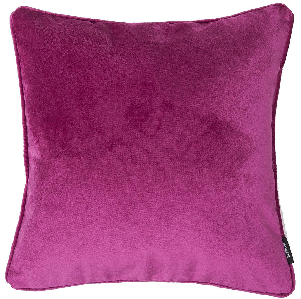 McAlister Textiles Matt Fuchsia Pink Velvet Cushion Cushions and Covers Cover Only 43cm x 43cm 