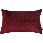 Charger l&#39;image dans la galerie, McAlister Textiles Pebble Quilted Wine Red Velvet Pillow Pillow Cover Only 50cm x 30cm 
