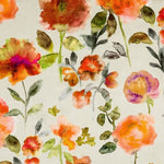 Charger l&#39;image dans la galerie, McAlister Textiles Renoir Floral Orange Velvet Fabric Fabrics 1 Metre 
