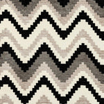 Charger l&#39;image dans la galerie, McAlister Textiles Navajo Black + Grey Striped Fabric Fabrics 1 Metre 
