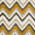 Charger l&#39;image dans la galerie, McAlister Textiles Navajo Yellow+ Grey Striped Fabric Fabrics 1 Metre 
