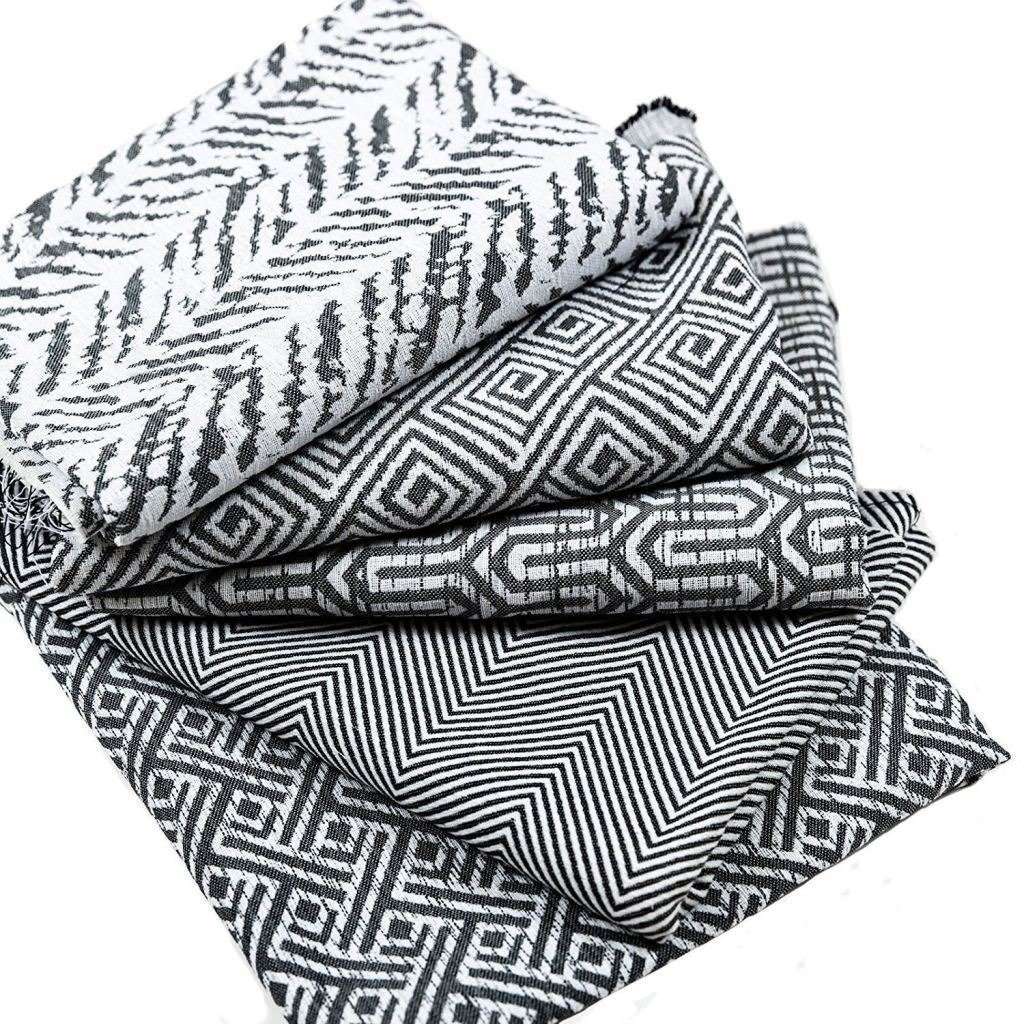McAlister Textiles Baja Black + White Fabric Fabrics 