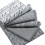 Charger l&#39;image dans la galerie, McAlister Textiles Monterrey Black + White Fabric Fabrics 

