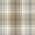 Charger l&#39;image dans la galerie, McAlister Textiles Angus Beige Cream Tartan Check Curtain Fabric Fabrics 1 Metre 
