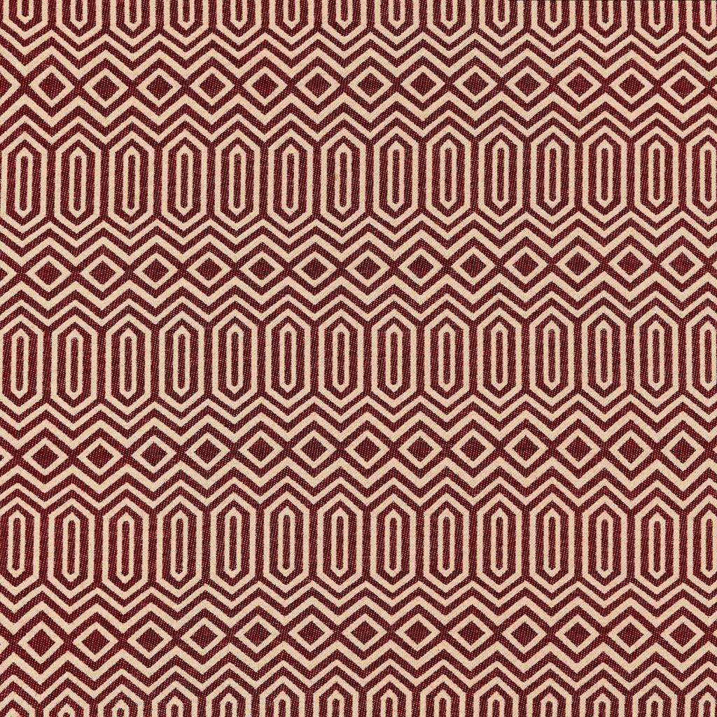 McAlister Textiles Colorado Geometric Red Fabric Fabrics 1 Metre 