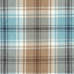 Charger l&#39;image dans la galerie, McAlister Textiles Angus Duck Egg Blue Tartan Check Curtain Fabric Fabrics 
