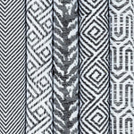 Charger l&#39;image dans la galerie, McAlister Textiles Herringbone Twill Black + White Fabric Fabrics 
