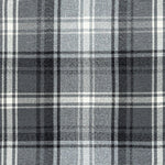 Charger l&#39;image dans la galerie, McAlister Textiles Angus Charcoal Grey Tartan Check Curtain Fabric Fabrics 
