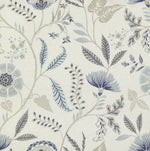 Charger l&#39;image dans la galerie, McAlister Textiles Florence Powder Blue Floral Printed Fabric Fabrics 1/2 Metre 
