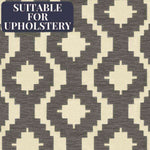 Charger l&#39;image dans la galerie, McAlister Textiles Arizona Geometric Charcoal Grey Fabric Fabrics 
