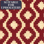 Charger l&#39;image dans la galerie, McAlister Textiles Arizona Geometric Red Fabric Fabrics 
